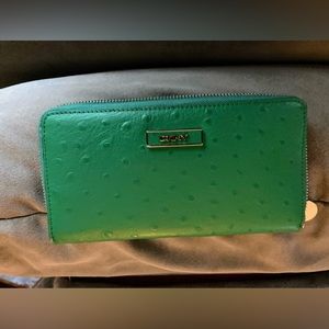 DKNY Green Leather Wallet